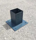 Опора для бруса (альтанки) 80х80 АНТРАЦИТ RAL 7016
