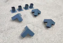 Комплект АЛЬТАНКА / ПЕРГОЛА 100х100 мм АНТРАЦИТ RAL 7016