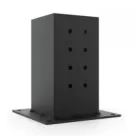 Опора для бруса (альтанки) 80х80 чорна