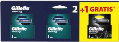 Змінні картриджі для гоління (леза) чоловічі Gillette Mach3 10 шт + Змінні картриджі для гоління (леза) чоловічі Gillette Mach3 Charcoal 5 шт (8700216876094)