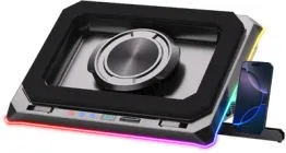 Охолоджувальна підставка для ноутбука Dyxon MEGAFREEZE 18 Gaming Pro RGB Illumination Black (DXNMGFGP18B)