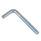 Гак-гвинт, L-подібний, цинк білий M5x50 уп 5 шт snapt