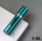 Дорожній компактний атомайзер для парфумерії Glass міні флакон для парфумів з пульверизатором 5 мл, матовий зелений (106518396)