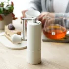 Кавомолка преміальна ТimeMore C2 Fold-White ручна металеві ножі та корпус