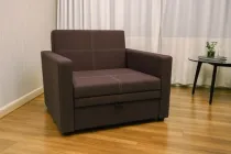 М'яке розкладне крісло Tobi Sho Максіан для підлітків рогожка Bahama Коричневий/45, 940х850х730 мм