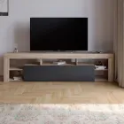 Тумба під телевізор із 5 полицями М-ЗОН Джеко 200 Сонома/Антрацит (MZN-031039)