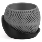 Кашпо h3li0 Drift Planter (Black/Grey) 720 мл