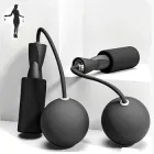 Бездротова скакалка MA592 з подвійним підшипником фітнес скакалка для дорослих і дітей чорна