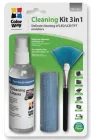 Чистка ноутбука набір ColorWay CW-1031 3 в 1 спрей 100 мл пензлик мікрофібра чищення моніторів планшета клавіатури