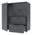 Комод Doros Рон 1 Графіт 80х38х81 см