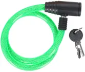 Велозамок з ключем Dunlop Cable Lock Салатовий (dn-lock-lm)