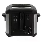 Фритюрниця Clatronic FR 3649 з терморегулятором, об’єм 3 л, корпус з нержавіючої сталі