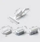 Багатофункціональна щітка для прибирання 4в1 з розпилювачем води універсальний набір для чистки з ручкою скребком губкою та щіткою для щілин SmartUs