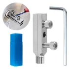 Сантехнічний екстрактор для зламаних фітингів, вентилів, труб - 1/2" и 3/4" - зворотний мітчик - у кейсі