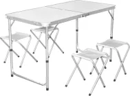 Туристичний набір меблів для пікніка GardenLine стіл + 4 стільця 120х60х70 см (OXE8211)