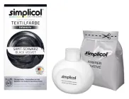 Фарба для одягу та текстилю Simplicol Black Intensiv (чорний оксамит) 400 г + 150 ml рідкий барвник