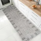Прорезинений килимок для кухні Kitchen 1924708 67х120 см безворсовий килим на гумовій основі світло-сірий