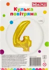 Повітряна куля фольгована Maxi золотиста 4 розмір 76х56 см (MX634014.24-40in)