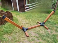 З'єднувач для бруса. Кріплення під гамак з тримачами 100х100 чорний