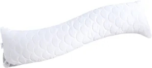 Подушка ортопедична IDEIA S-Form Антиалергенна 40х130 см з наволочкою Сатин з блискавкою (4820227289127)