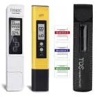 Комплект вимірювальних приладів 4 в 1, РН-метр + солемір / кондуктометр TDS / EC-метр E-1, набір 4 в 1, з футлярами, 3309795