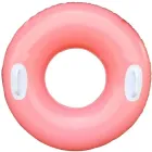 Надувний круг із ручками дитячий від 8 років Intex 76см рожевий (IND-59258-pink)