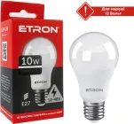 Світлодіодна LED лампа ETRON 10W 4000K E27 A60 12-48V DC