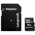 Карта пам`яті MicroSDHC 16GB UHS-I Class 10 Goodram + SD-adapter (M1AA-0160R12)
