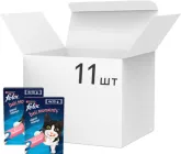 Упаковка ласощів для котів Purina Felix Смачні моменти з лососем 40 г x 11 шт (8445291632646)