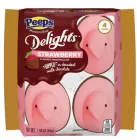 Маршмеллоу Peeps Easter Milk Chocolate Dipped Strawberry Delights Chicks 4шт, 56г