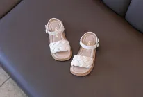 Дитячі босоніжки для дівчинки 27 білі ДК044