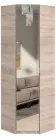 Компактна кутова шафа з дзеркалом Майстер Форм Тетріс 620х376х2000 Дуб сонома 31145
