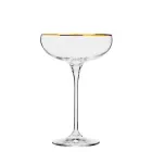 Коктейльний келих шале з золотим обідком, Harmony, Krosno, 280 мл (повний об'єм 250 мл)