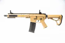 Дитячий іграшковий автомат Орбіган AR15 Pro (MK6) акумуляторний на орбізах (гідрогелеві кульки) / Гель бластер Золотий