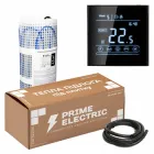 Комплект теплої підлоги Prime Electric PM-175 2,5 м² 438 Вт нагрівальний мат з сенсорним Wi-Fi терморегулятором чорним (10175-K0261)