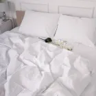 Простирадло на гумці MirSon Royal Soft Stripe 30-0023 Snow Joy 180x200 см (2200011305325)