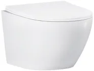 Унітаз підвісний Helmken 35103001 безободковий білий з сидінням Soft Close дюропласт