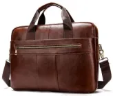 Сумка чоловіча через плече шкіряна портфель для документів А4 для ноутбука Vintage Коричневий 34341