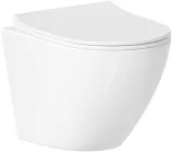 Унітаз підвісний Helmken 35490101 безободковий білий з сидінням Soft Close дюропласт