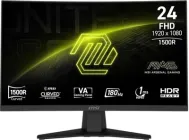 Монітор 23.8" MSI MAG 244C -- FullHD / VA 180Hz Curved 1500R / 1ms (MPRT) / 8-Bit + FRC / DCI-P3 84% / Adaptive-Sync / Less Blue Light / AI Vision / HDMI 2.0b