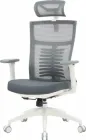 Крісло комп'ютерне офісне ергономічне OfficePro Balance OC550-W-DG-DG White/Dark Gray