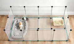 Манеж клітина Aptel для маленьких тварин 120 x 60 x 40 см Прозорий