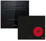 Комплект Bosch Духова шафа HBF512BB1T + Електрична варильна поверхня PKE611BA2E