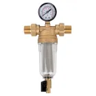 Фільтр промивний ITAL для холодної води 1/2" 100 мкм з манометром IT12-H8910