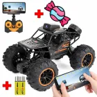 Машинка-джип на радіокеруванні з Wi-Fi камерою 720p. BigFoot Monster. Перегляд у реальному часі на смартфоні + Подарунок батарейки - Подарунок цукерки-льодяники