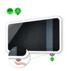 Закруглене дзеркало з LED підсвіткою 70 на 60 см, з ІЧ вимикачем, модель Ahana La Mir (Ahanag03/)