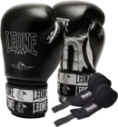 Боксерські рукавиці Leone GN208 Iconic 12 унцій Black (бинти 4 м в комплекті) (GN208_Black_12oz)