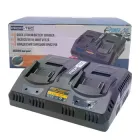 Двопортовий Швидкісний зарядний пристрій PROFI-TEC QBCD20/4 dual quick з кулерами охолодження (кожен порт видає стурм по 4 А) підходить тільки для батарей з елементами (21700) для акумуляторів PT2080EP (006619)