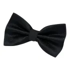 Чоловіча краватка-метелик поліестрова з подвійним бантом, чорна