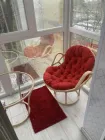 Крісло "Гавана" Beige Бежевий зі штучного ротанга, садове крісло, меблі для балкона та тераси